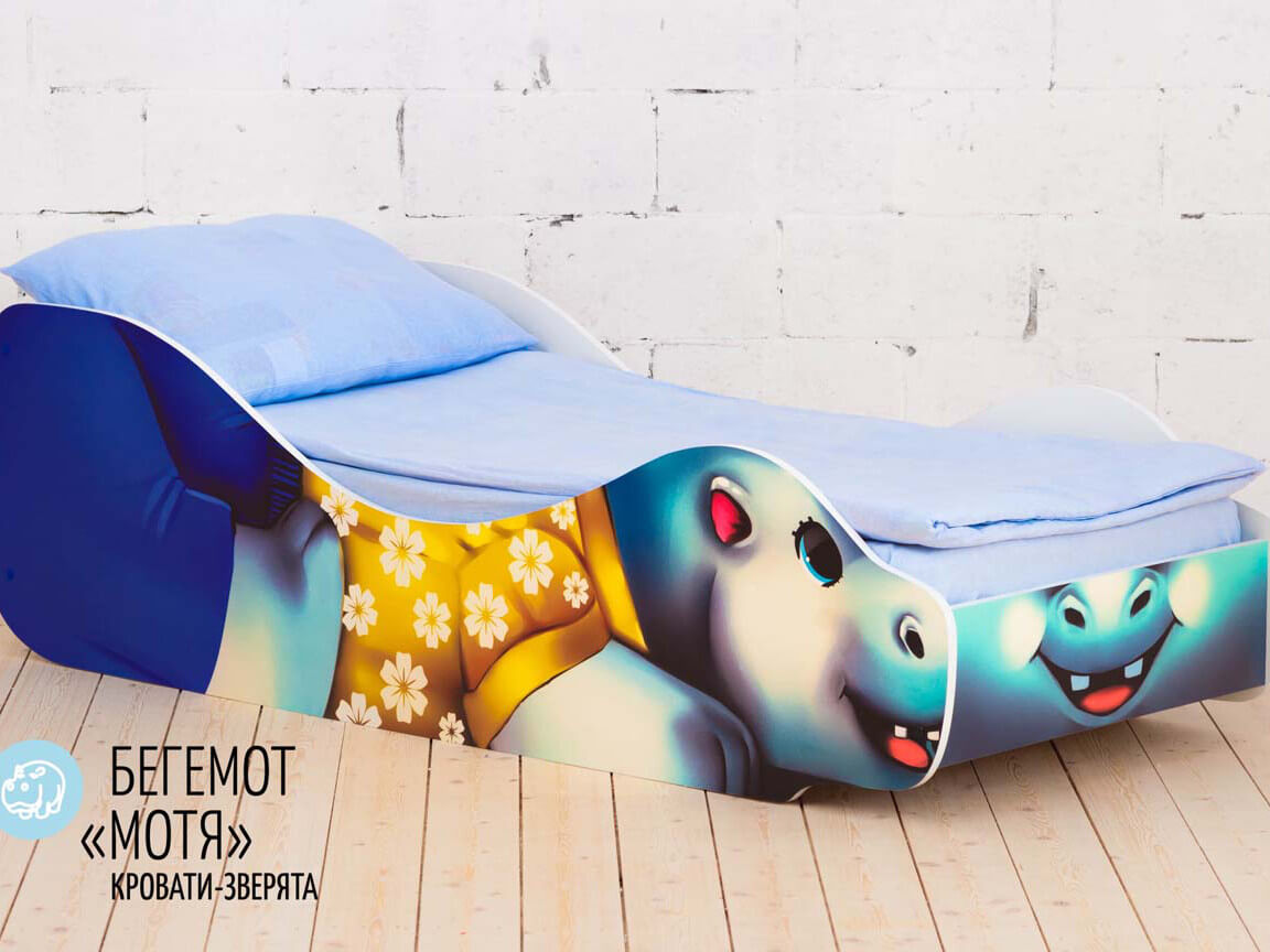  Детская кровать Бегемот - Мотя 